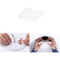 Paulmann Veluna Edge LED recessed IP44 4000K 9x9cm