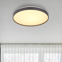 Eclypse LED-loftslampe, antracit, Ø 48 cm, akryl/metal