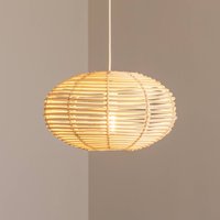 Nowodvorski Lighting RATTAN pendant light, Ø 40 cm, natural brown, rattan, E27