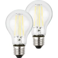 Briloner LED bulb E27 4W clear 3000K 840 lm EEC A 2er