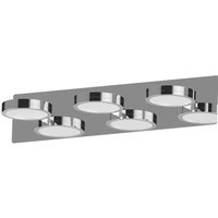 Lightme Aqua LED mirror light down chrome 3-bulb