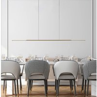 PURE LED hanging light Surface, bronze 160 cm aluminium 3,000 K
