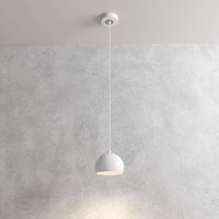 Luminex Sool pendant light, white, Ø 15 cm, 1-bulb, metal, E27