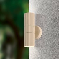 EGLO Utomhusvägglampa Tomelloso, vit, höjd 20 cm, metall, 2 lampor.