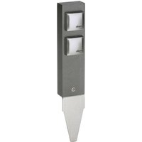 Zweifach-Steckdosensäule Eddi IP44 mit Erdspieß