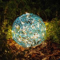 STAR TRADING Boule design LED 3D Galax Fun, Ø 30 cm, bleue