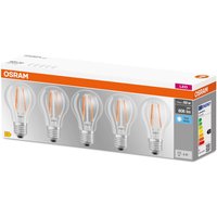 OSRAM LED-lampa E27 Base CL A 7W 4 000 K 5-pack
