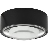 Lindby LED-Downlight Siaka, schwarz, Metall, Ø 5 cm, IP65