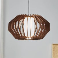 EGLO Rusticaria pendant light with wooden struts