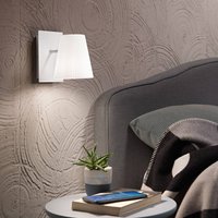 Luce Ambiente Design Cult wall lamp, white, width 11 cm, metal/fabric