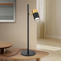 ORION Table lamp Kevin, swivelling spot black/gold