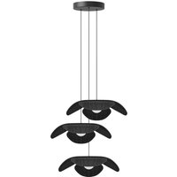 UMAGE Forget Me Not medium pendant lamp, 3-bulb, oak black