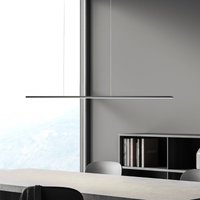 Bopp LED hanging light Baseline 2.0, black, length 119 cm