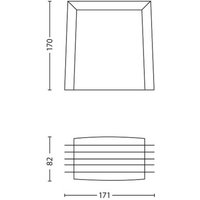 Philips myGarden Shades vägglampa E27 antracit