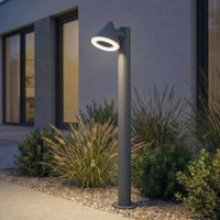 Lindby Soran LED path light, black, 100 cm, metal, IP44