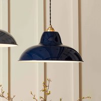 Suspension Anglepoise Original 1227 Brass Midi Wide, bleu