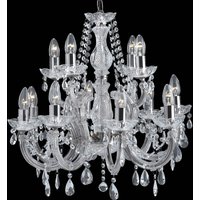 Searchlight Lustre classique MARIE THERESE à 12 lampes chromé