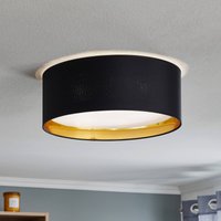 TK Lighting Plafonnier Bilbao,noir/doré, Ø 45 cm