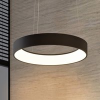Arcchio LED-hänglampa Aleksi, Ø 60 cm, svart, metall, CCT