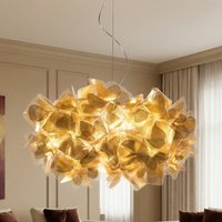 Slamp hänglampa Clizia Mama Non Mama, Ø53cm, guld/klar