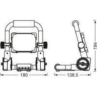 Ledvance LED-Worklight Value R-Stand spotlight 10W