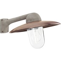 K.S. Verlichting Applique d'extérieur Fabrique, aluminium/cuivre, largeur 38 cm, IP44