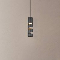 Trio Lighting Stream pendant light, black, Ø 8 cm, metal, GU10