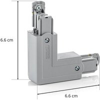 GLOBAL Connecteur d’angle Noa cond. protection int. gris