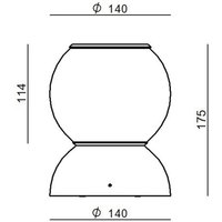 Plafonnier LED Stilnovo Gravitino pivotant noir