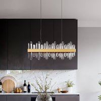 By Rydéns By Rydens LED-pendellampa Triumph Bar, 80 cm, mässing, klar