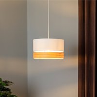 Euluna Levo pendant light, Ø 40 cm, ash/ecru
