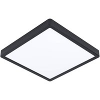 EGLO LED-taklampa Fueva 5 IP44 svart 28,5x28,5cm