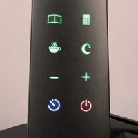Aluminor Zig LED desk lamp with control panel, black