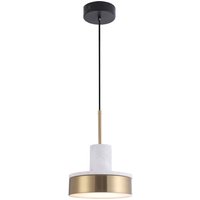 Viokef Lithos LED hanging light, gold/white