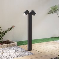 Lindby väglampa Othil, 2 lampor, 80 cm, antracit, metall