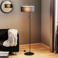 ACB ILUMINACIÓN Lampadaire en tissu Clip, noir, hauteur 150 cm