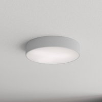 TEMAR LIGHTING Plafonnier Cleo 400, gris, capteur, IP54, Ø 40 cm, métal