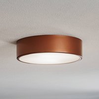 TEMAR LIGHTING Cleo 300 ceiling lamp, copper, sensor, IP20, Ø 30 cm, metal