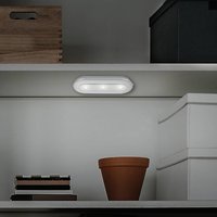 Briloner Row LED push light, battery-powered, 6,500 K 15 cm
