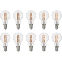 Arcchio filament LED bulb E14 G45, set of 10, 2700 K