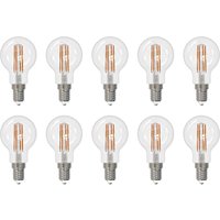 Arcchio LED-filamentlampa E14 G45, set om 10 st, 2700 K