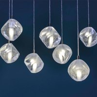 Marchetti Glace pendant light made of glass, 1-bulb