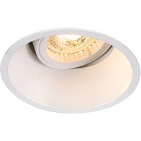 SLV Einbaulampe Horn, QPAR51, weiß, Aluminium, Ø 10,5 cm