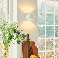 Nordlux Belir up/down wall light with plug, white