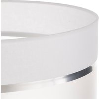 HELAM Lampskärm Helen E27 Ø35/höjd 20 cm vit/silver