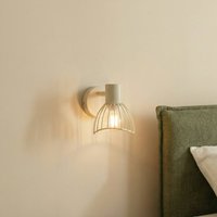 Lindby taklampa Piena, beige, 1 lampa, metall, Ø 93.cm