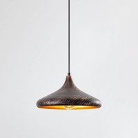 Żyrandol Barek, czarny/złoty, Ø 34 cm, metal, E27