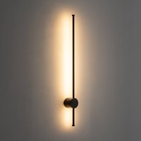 Nowodvorski Lighting LED-vägglampa Orla M, svart, aluminium, höjd 97 cm