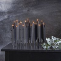 STAR TRADING Ljusstake Note, 16 lampor, svart