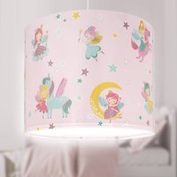 Dalber FAIRY DREAMS pendant light, multicoloured, Ø 33 cm, E27
